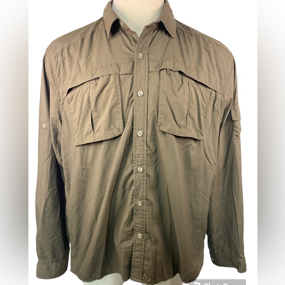 REI Shirts Rei Long Sleeve Button Up Fishing Shirt Mens Xxl Poshmark